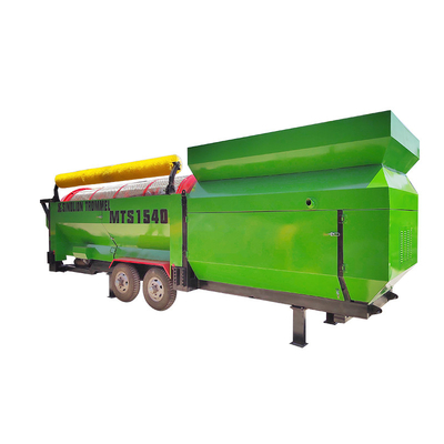 380V/415V/440V Voltage Écran de tambour de compost lourd avec générateur diesel