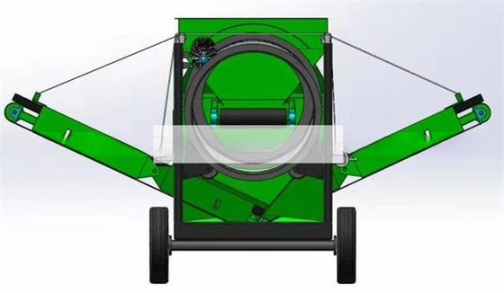 Installation mobile personnalisable pour le dépistage des tambours dans les mines de gravier avec taille d'alimentation inférieure à 300 mm
