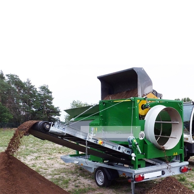 Écran de séchage des sols mobiles pour le compost de tambour Écran de séchage pour la sciure Les copeaux de bois refusent