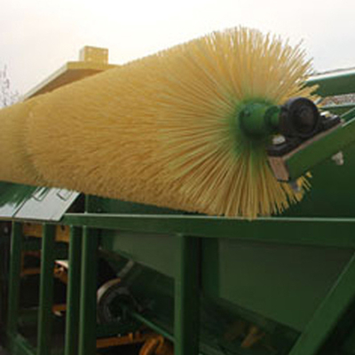 Écran à tambour rotatif en compost gris de grande capacité avec taille d'alimentation inférieure à 300 mm