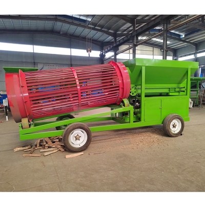 Capacité de 50 à 500 tonnes par heure Écran à tambour mobile à bois de chauffage à tension 380v/415v/440v