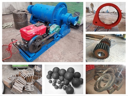 900 x 1800 Broyeur à boules Broyeur de roches pour le broyage du minerai d'or en Tanzanie Type humide ou sec