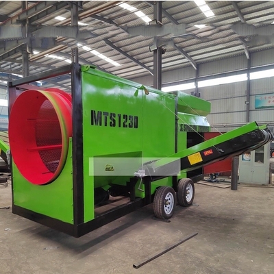 Écran à tambour de compost mobile avec tension 110V-440V et taille 5600x2015x2010mm