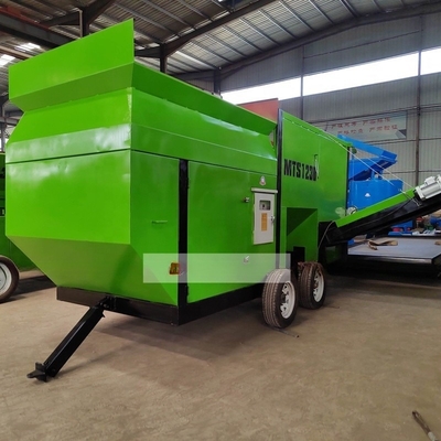 Écran à tambour de compost mobile avec tension 110V-440V et taille 5600x2015x2010mm