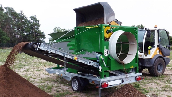 Scanner à tambour rotatif pour le compost Charbon de bois de chauffage