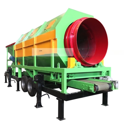 Installation mobile personnalisable pour le dépistage des tambours dans les mines de gravier avec taille d'alimentation inférieure à 300 mm