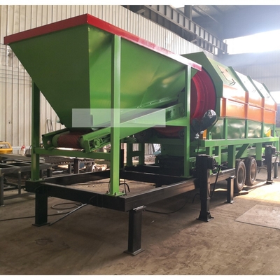 Installation mobile personnalisable pour le dépistage des tambours dans les mines de gravier avec taille d'alimentation inférieure à 300 mm