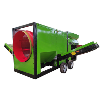 Écran de compost rotatif mobile tamisage fil d'acier au manganèse tissé pour les besoins en énergie minière