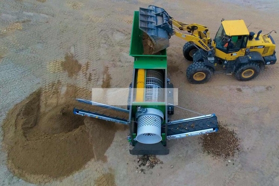 Écran à tambour mobile à haute capacité GTS 1540 pour la vente de tambour rotatif à compost