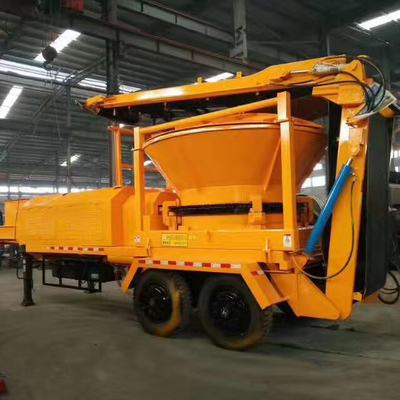 4-6 Blade Diesel Mobile Big Rotary Hopper Usine de déchiquetage des racines des arbres