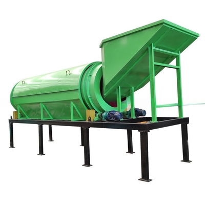Taille d'alimentation en roche Moins de 300 mm Écran à tambour rotatif Écran à tambour à bois de chauffage