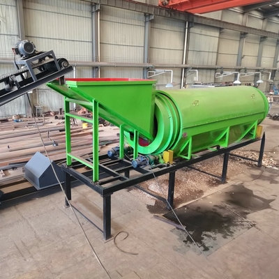 Écran à tambour en fil d'acier tissé 2200 kg pour l'usine de dépistage des poussières de sciure de bois et de bois de chauffage