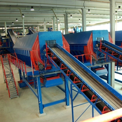 5.5KW de puissance Tambour mobile de lavage d'or pour usine de tri des déchets solides municipaux