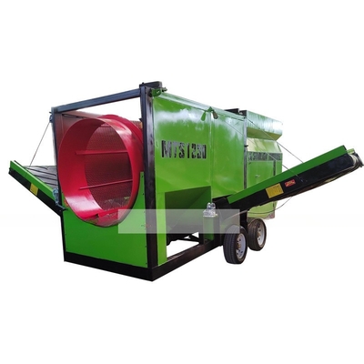 Machine mobile à tamisage du compost à grande capacité avec convoyeur à bande en Australie