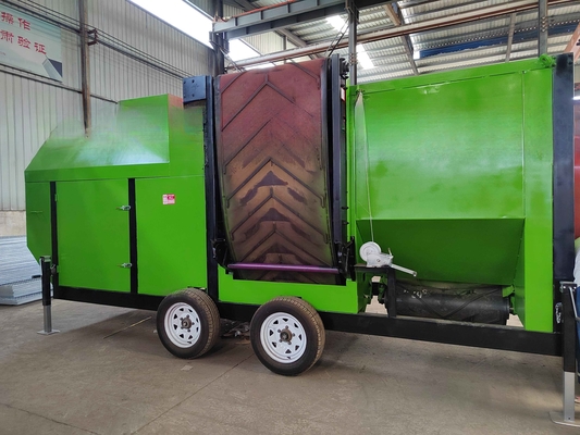 Machine mobile à tamisage du compost à grande capacité avec convoyeur à bande en Australie