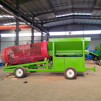 Séparateur d'écran à tambour rotatif à tambour circulaire de grande capacité avec deux moteurs de vibration
