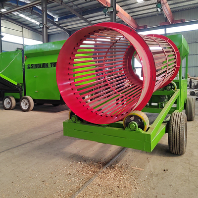 Séparateur d'écran à tambour rotatif à tambour circulaire de grande capacité avec deux moteurs de vibration