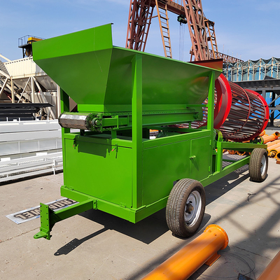 Séparateur d'écran à tambour rotatif à tambour circulaire de grande capacité avec deux moteurs de vibration