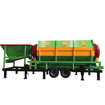 Taille de décharge demandée Sable minier mobile rotatif Gravier de pierre tambour Compost tambour écran