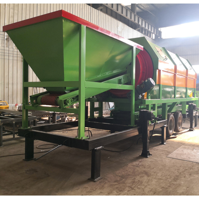 Taille de décharge demandée Sable minier mobile rotatif Gravier de pierre tambour Compost tambour écran