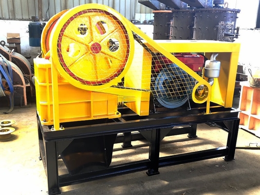 Machine de concassage de minerai d'or de pierre et de mâchoire pour l'extraction de l'or de l'usine de fabrication 380v