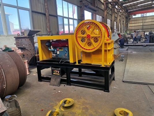 Machine de concassage de minerai d'or de pierre et de mâchoire pour l'extraction de l'or de l'usine de fabrication 380v