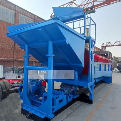 Séparateur mobile de poussière d'or alluvial de 30 à 150 tonnes par heure et générateur diesel