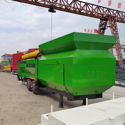 Écran de trombone de sable de gravier de 2000 kg pour le dépistage des agrégats de compost à domicile mobile