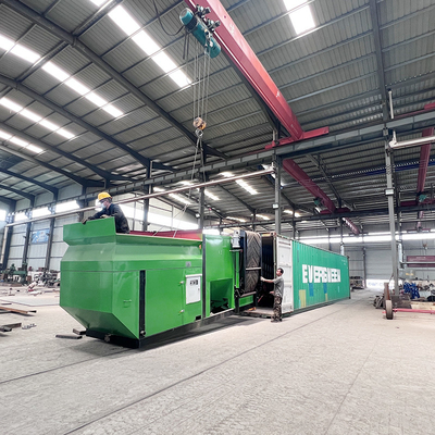 Les ateliers de matériaux de construction dépendent du modèle de sol de l'écran à tambour avec générateur diesel