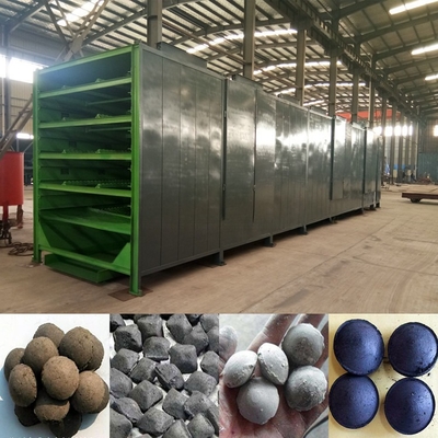 Installation de l'équipement de séchage à bande de maillage continu pour les briquettes