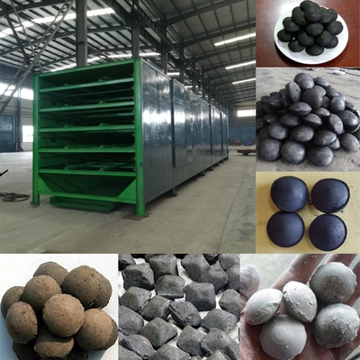 Installation de l'équipement de séchage à bande de maillage continu pour les briquettes