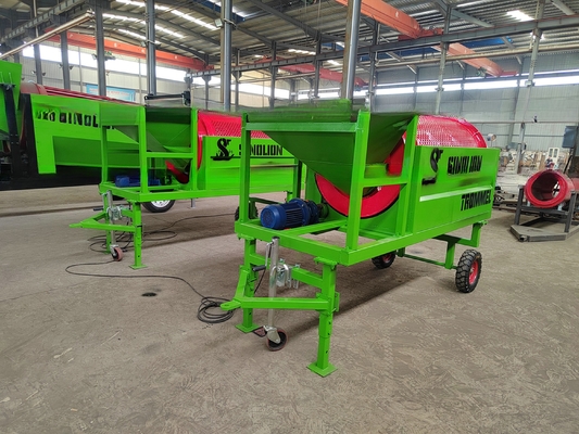Taille d'alimentation inférieure à 300 mm Écran à tambour mobile pour agrégat de compost à tambour