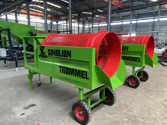 Taille d'alimentation inférieure à 300 mm Écran à tambour mobile pour agrégat de compost à tambour