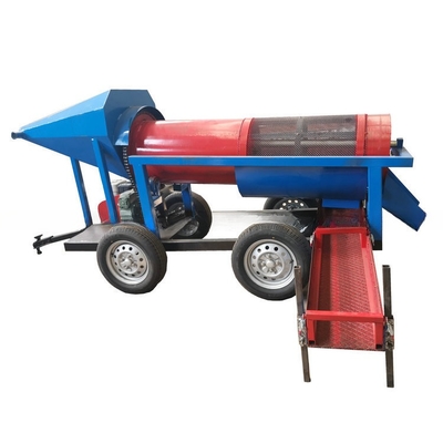 98% de récupération d'or alluvial usine de lavage à tambour en or avec tapis de lavage en or