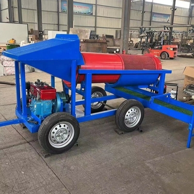 Équipement minier pour l'extraction de l'or Machine à écran à tambour rotatif à petite échelle pour placer de l'or