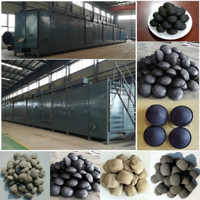 Pressure de vapeur 0,2-0,8Mpa Maillage convoyeur sécheuse à bande pour briquettes minérales de charbon de bois
