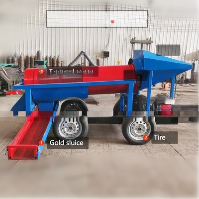 Écran Trommel pour usine de lavage d'or alluvial et gestion des déchets solides municipaux