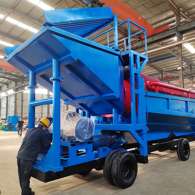 Processus de séparateur d'étain pour l'extraction du coltan Or Diamant Trommel Laveuse à gommes