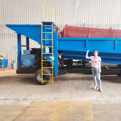 Processus de séparateur d'étain pour l'extraction du coltan Or Diamant Trommel Laveuse à gommes