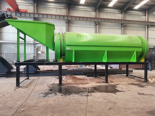 Écran à tambour de traitement du compost avec conception circulaire et taille d'alimentation inférieure à 300 mm