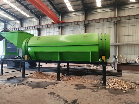 Écran à tambour de traitement du compost avec conception circulaire et taille d'alimentation inférieure à 300 mm