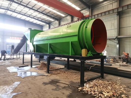 Écran à tambour de traitement du compost avec conception circulaire et taille d'alimentation inférieure à 300 mm