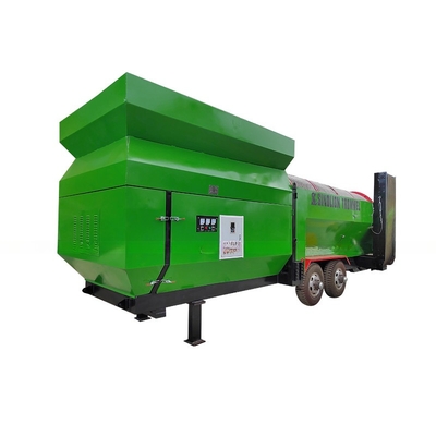 Taille d'écran personnalisée 3-10 mm Écran à tambour mobile à roues pour les copeaux de gravier et de bois