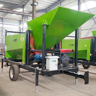 Écran de tambour portable à bois de chauffage à deux moteurs à vibration pour une agriculture sans tracas