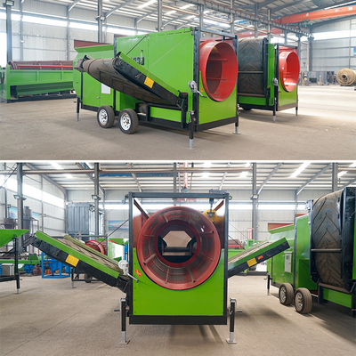 98% d'efficacité de traitement Écran à tambour mobile pour usine de recyclage des déchets urbains