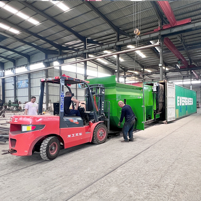 98% d'efficacité de traitement Écran à tambour mobile pour usine de recyclage des déchets urbains