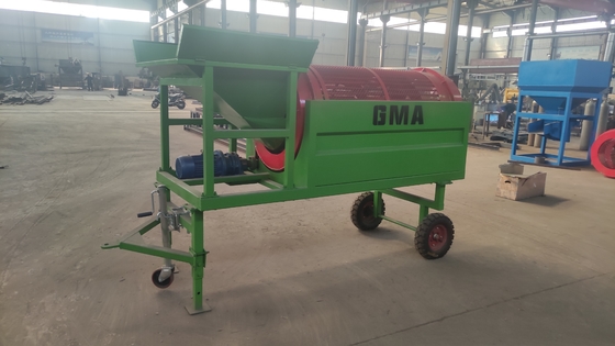 Équipement de récupération mobile Baril de sable minéral écran à baril rotatif pour minerai à petite échelle