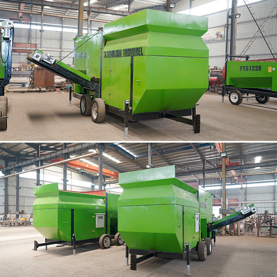 Écran à tambour mini-mobile économe en énergie lourd pour machine d'extraction d'or alluvial