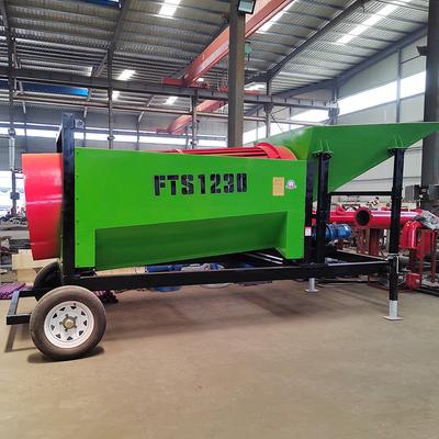 Écran à tambour mini-mobile économe en énergie lourd pour machine d'extraction d'or alluvial