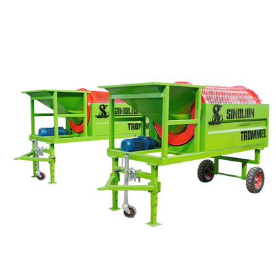 Équipement de récupération de sable mini-mobile vert